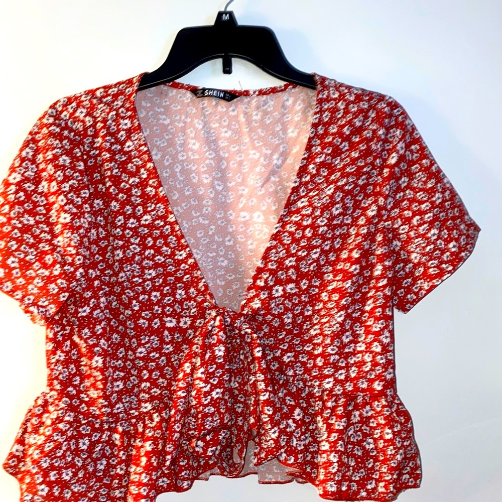 SHEIN floral top size large